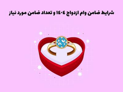  شرایط جدید ضامن برای وام ازدواج