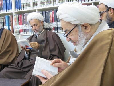  تصاویری از مراسم سوگواری روز شهادت امام هادی (ع) در دفتر مرحوم آیت الله العظمی صانعی