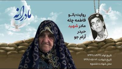  ویدئو| مادرانه| روایتی از دلتنگی مادران شهدا| شهید حیدر آرام جو