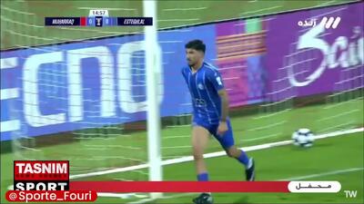 گل اول استقلال به المحرق+ ویدئو