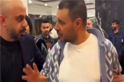  دنیای سلبریتی ها/جواد عزتی با تنش و دعوا خودش از بغل بادیگارداش میکشه بیرون