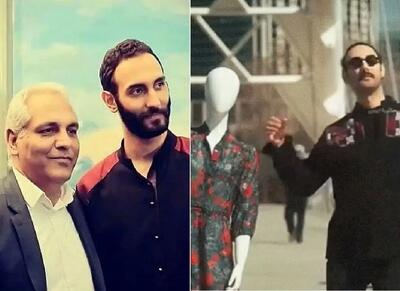  رقص و آواز افتضاح؛ پسر مهران مدیری با یه مانکن تو خیابان بندری می رقصه