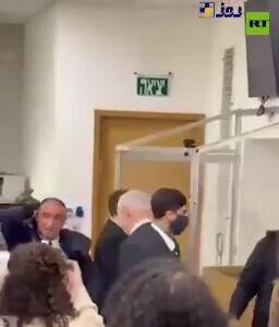 درگیری در جلسه محاکمه نتانیاهو