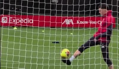  حرکت تکنیکی فلورین ویرتس در تمرینات لیورپول