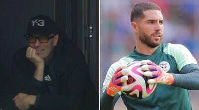 حضور زیدان در ورزشگاه محل برگزاری دیدار الجزایر و سودان برای تماشای بازی پسرش؛ لوکا زیدان سنگربان الجزایر در جام ملت‌های آفریقا است