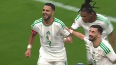 گل اول الجزایر به سودان توسط محرز