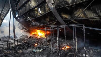  آتش سوزی یک واحد تولیدی در منطقه ویژه اقتصادی سلفچگان قم