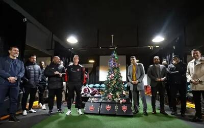 تیم پرسپولیس عید کریسمس را جشن گرفت+عکس