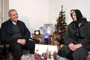 دیدار پزشکیان با خانواده شهید رازمیک خاچاطوریان