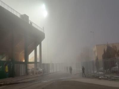 مه گرفتی شدید ورزشگاه امام خمینی و احتمال لغو بازی