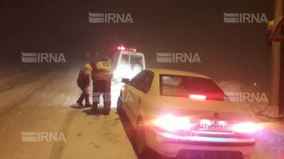  سه جوان گرفتار در برف ارتفاعات بندپی شرقی بابل نجات یافتند