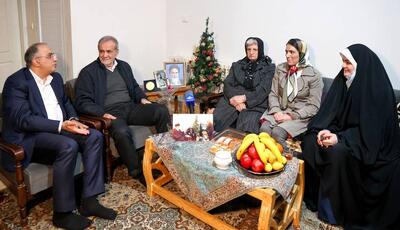 دیدار پزشکیان با خانواده شهید مسیحی