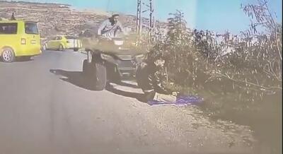  حمله وحوش صهیونیستی به یک نمازگزار در کرانه باختری