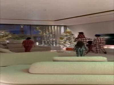 جشن سال نو میلادی با کریستیانو رونالدو و خانواده