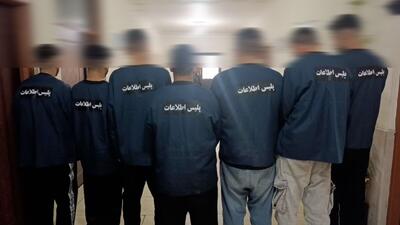  دستگیری ۷ تن از اراذل و اوباش در رشت