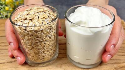  طرز تهیه شیرینی رژیمی بدون نیاز به قند و شکر / فقط جو دوسر و ماست