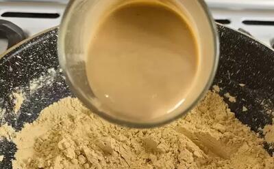 از ترکیب ارده و آرد نخودچی شگفت زده میشی | بدون همزن و بدون فر !