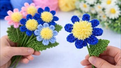 با این گلدان قلاب بافی آسان گل رز کسب درآمد کنید | بفروشید و هدیه دهید!