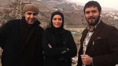 ماجرای سلفی عجیب کامبیز دیرباز، متین ستوده و بهنوش طباطبایی در پشت صحنه سریال میکائیل!