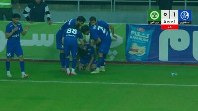 گل اول استقلال خوزستان به ذوب آهن (حجت احمدی)