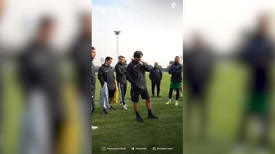 جلسه تمرینی بازیکنان پیکان پیش از بازی با خیبر (3 دی)