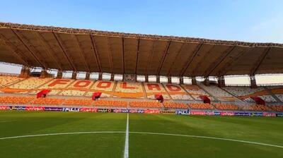 حال و هوای ورزشگاه قبل از آغاز بازی استقلال خوزستان و ذوب آهن