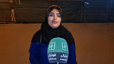 صحبت های بانوان هوادار استقلال خوزستان پس از برتری مقابل ذوب آهن