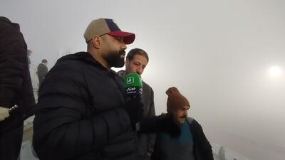 گفت و گو با هواداران آلومینیوم اراک درباره وضعیت جوی ورزشگاه و احتمال لغو بازی