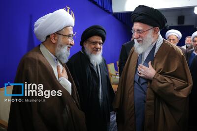 دیدار اعضای ستاد برگزاری کنگره بزرگداشت آیت‌الله العظمی میلانی با رهبر انقلاب