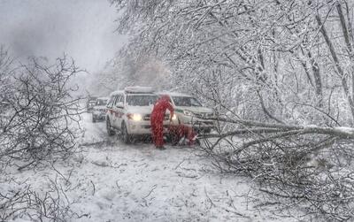 آماده‌باش هلال‌احمر در پی بارش برف و باران در این استان‌ها