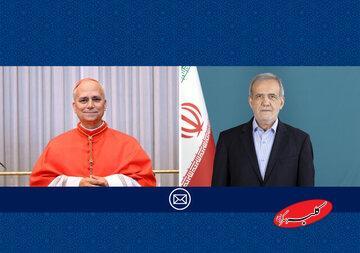  پیام مسعود پزشکیان خطاب به پاپ و مسیحیان جهان به مناسبت سال نو میلادی - کلبه سرگرمی