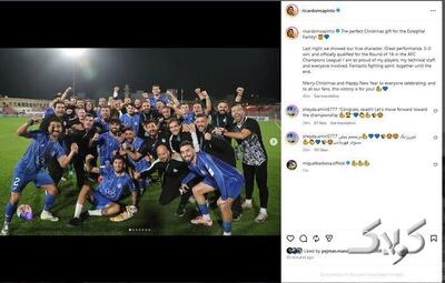 پیام ساپینتو پس از پیروزی بزرگ+ عکس | تا پایان با هم هستیم - مجله اینترنتی کولاک