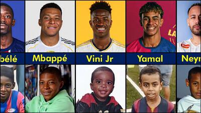 چهره ستارگان دنیای فوتبال در دوران کودکی؛ با حضور رونالدو، مسی، امباپه، نیمار و یامال - پارس فوتبال