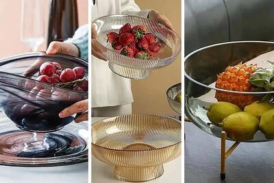  میوه خوری های شیشه ای فاخر؛ با ظاهر لاکچری و طراحی پیچیده اینا پذیراییت بوی پول میده