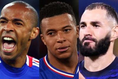 کیلیان امباپه 27 ساله اندازه تمام دوران حرفه‌ای تیری آنری گل زده است