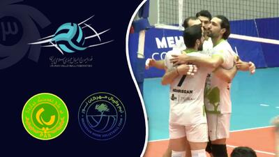 خلاصه والیبال مهرگان نور 3 - پاس گرگان 2