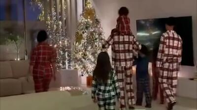 جشن سال نو میلادی با کریستیانو رونالدو و خانواده