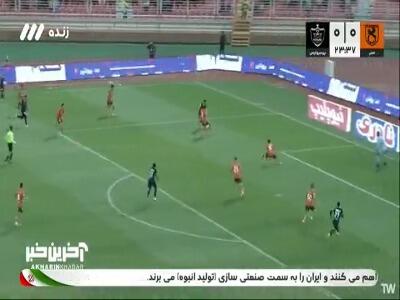 گل اول پرسپولیس به مس رفسنجان توسط سروش رفیعی