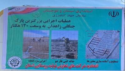  عملیات اجرایی فاز دوم پارک جنگلی زاهدان آغاز شد