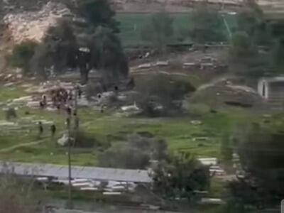  حمله شهرک‌نشینان اشغالگر صهیونیست به روستای فلسطینی فرخه