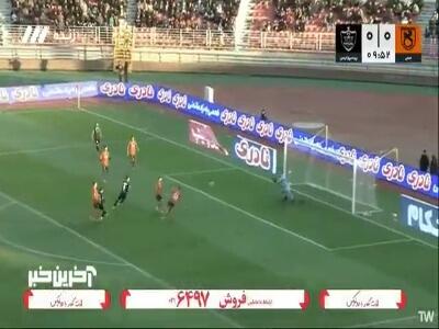 نیما میرزازاد اولین موقعیت خطرناک پرسپولیس را دفع کرد