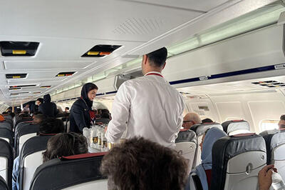 کابوسِ تصویری از سقف شکافته هواپیما در پرواز داخلی!