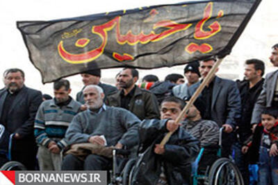  تشرف معلولین آسایشگاه شهید فیاض بخش به حرم مطهر رضوی +تصاویر