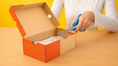  ایده درخشان بازیافتی: ساخت اثر هنری از جعبه کفش