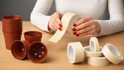 هیچ کس باور نکرد که من این کار را با نوار چسب انجام دادم! یک گلدان بیاورید و به ما بپیوندید!