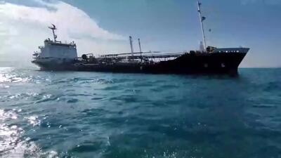 ببینید| تصاویر نفتکش خارجی توقیف‌شده در آب‌های خلیج فارس