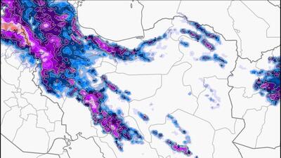  پیش‌بینی‌ برفی شدن تهران +نقشه