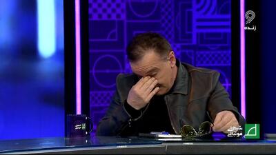 بغض زنوزی ترکید! اشکهای زنوزی مالک تراکتور در برنامه شبهای فوتبالی