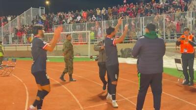 خوشحالی حسین کنعانی بعد از برد به شباهت از شجاع