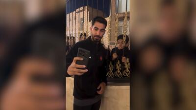 عکس یادگاری هواداران با بازیکنان پرسپولیس در رفسنجان